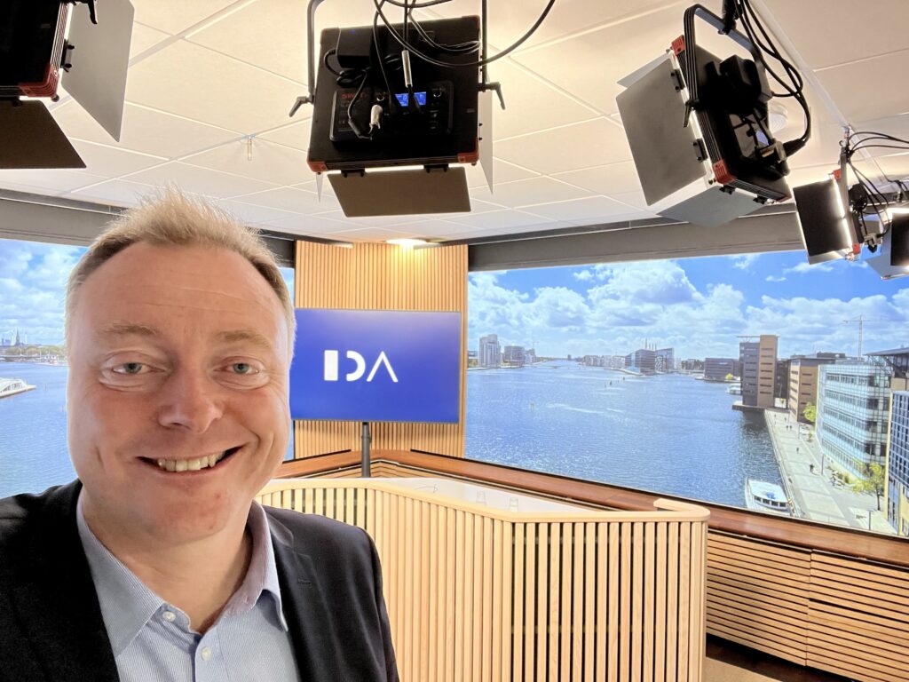 Søren Houmøller in the IDA webinar studio
